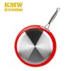KMW绿鼎304不锈钢中国红煎锅26cm 时尚健康物理不粘煤气适用