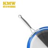 KMW绿鼎304不锈钢宝石蓝煎锅26cm 时尚健康物理不粘煤气适用