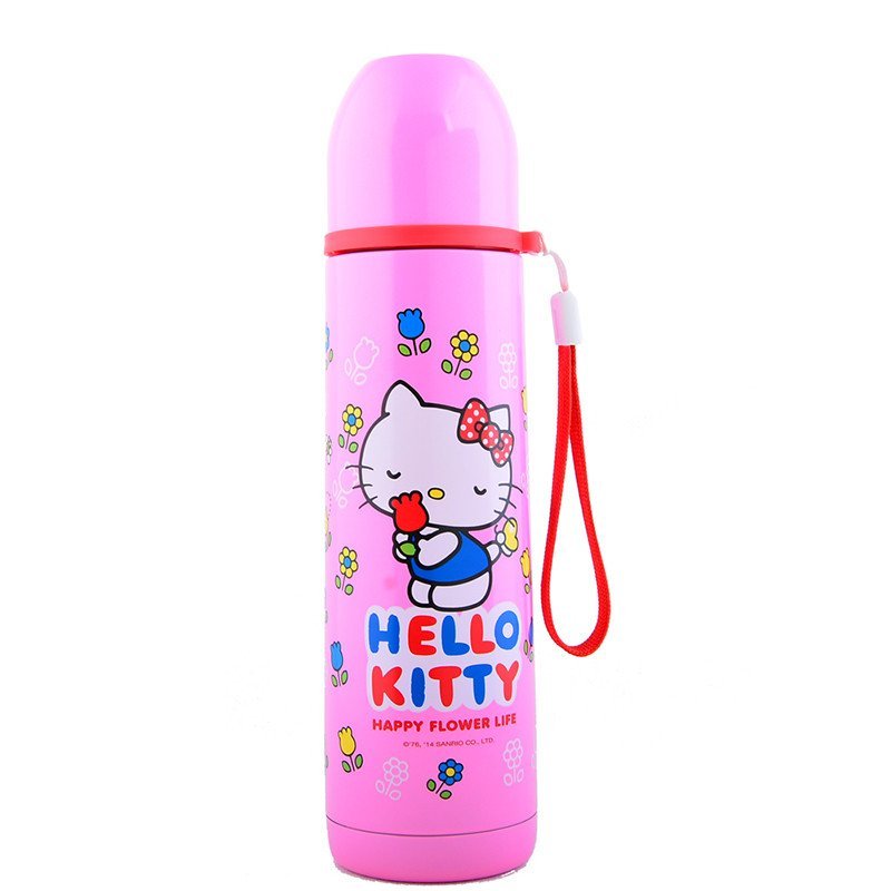 Hello Kitty 凯蒂猫 子弹头保温杯 不锈钢 玫红500ml