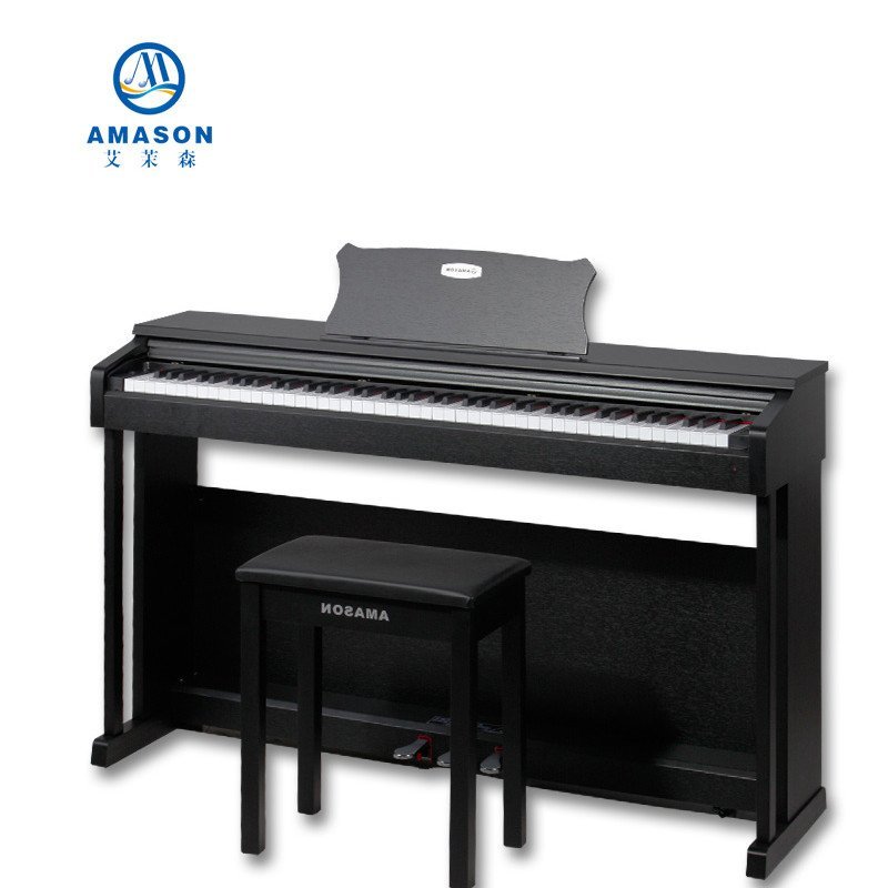 珠江艾茉森VP-63 vp63电钢琴电子数码钢琴88键重锤 黑色