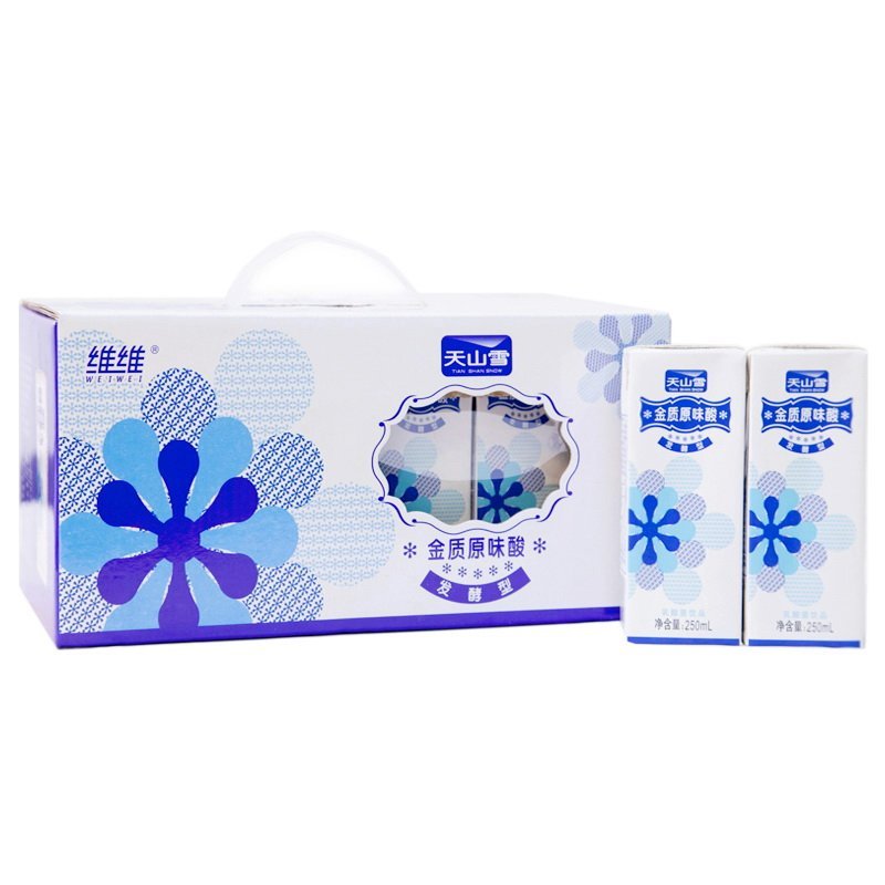 天山雪金质原味酸奶礼盒250ml*12