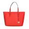 Michael Kors 迈克·柯尔 Jet Set系列 女士真皮logo标志手提包30S4GTVT2L 红色