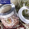 scybe/喜碧玻璃密封罐纳吉0.9L*2+1.23L储物瓶3件套干果罐粮食罐零食罐