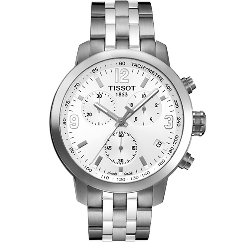 天梭(TISSOT) PRC200系列石英男表 T055.417.11.017.00 白色