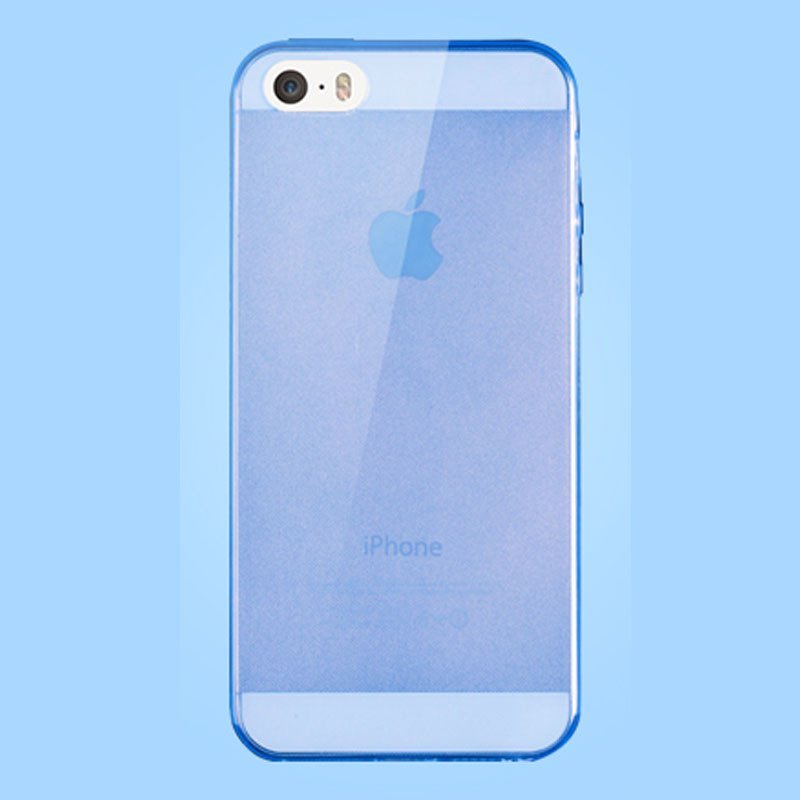 逸美达 苹果4S超薄手机套iPhone4透明手机壳4S硅胶软套保护外壳套 【轻薄软壳/0.3mm/透蓝】【送高清贴膜】