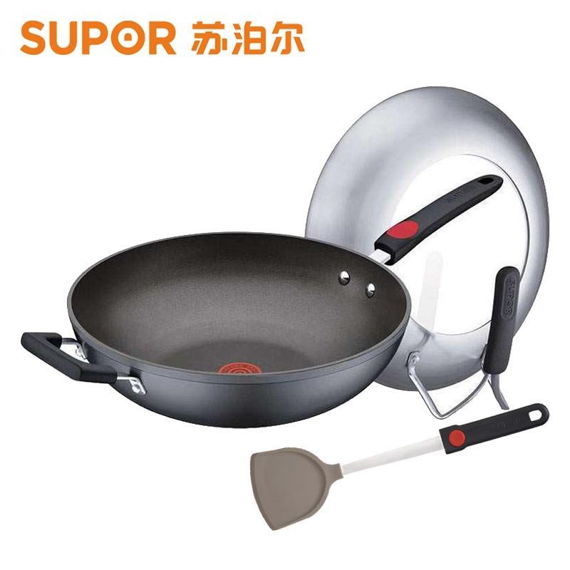 苏泊尔（SUPOR）火红点2代少油烟炒锅.可立盖PC32R4