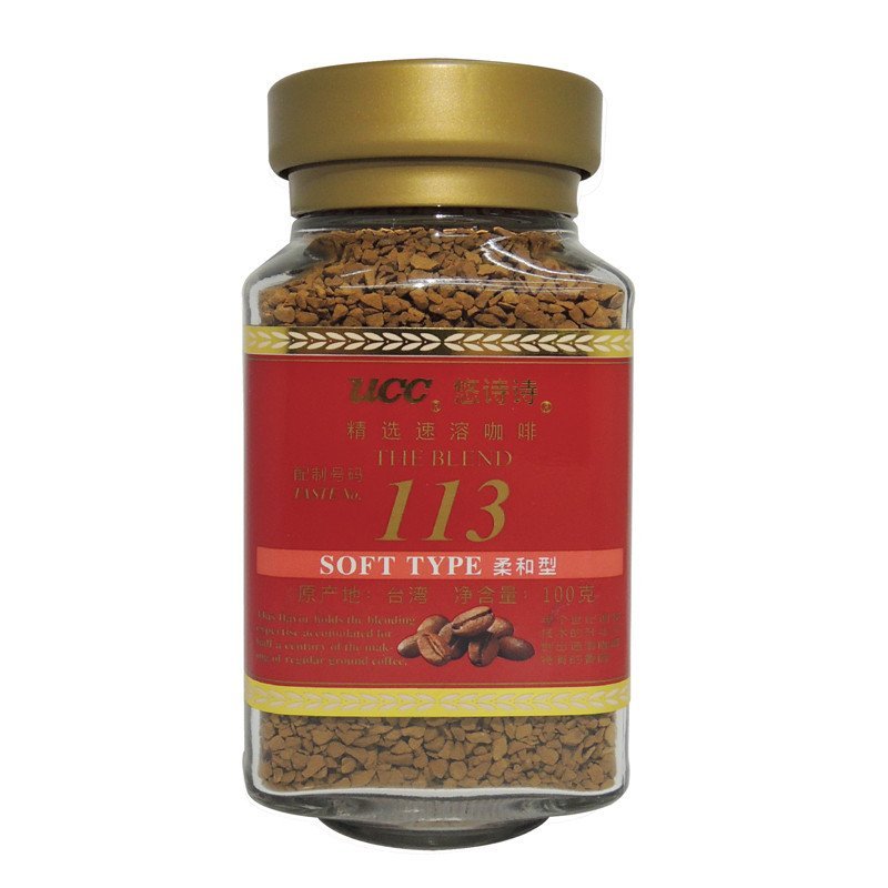 中国台湾进口 UCC（悠诗诗）113柔和型纯咖啡粉 100g/罐