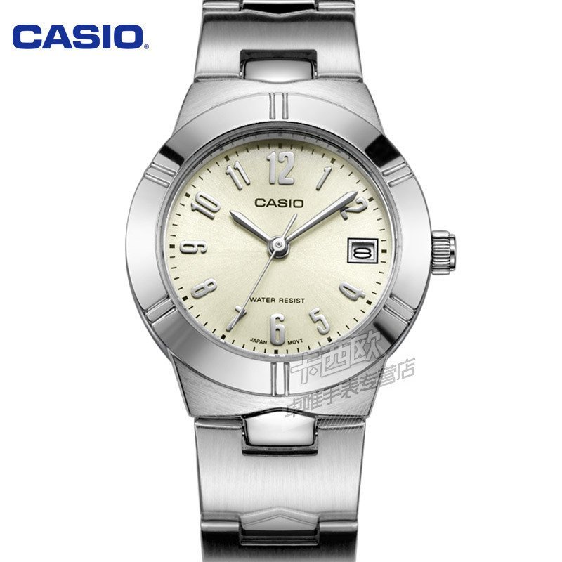 卡西欧(CASIO)手表 钢带腕表小表盘石英女表 LTP-1241D-7A2