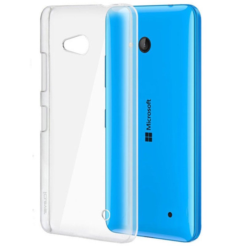 逸美达 微软Lumia 640手机套硅胶 微软640XL手机壳超薄软套透明 微软640【轻薄硬壳/晶莹版/透明】【送钢化玻璃膜】