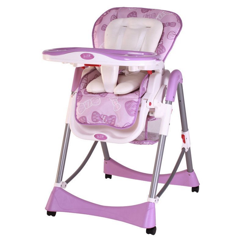 AING爱音 儿童餐椅 C002 紫色蝴蝶结(牛津布)
