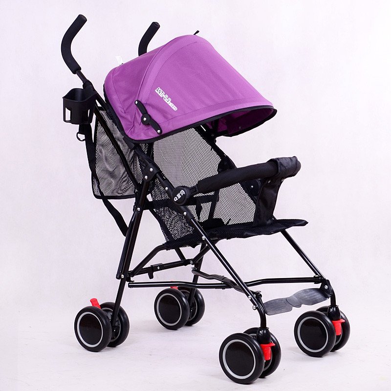 Q宝贝网状底垫透气清凉避震婴儿手推车Q-2001F 紫色