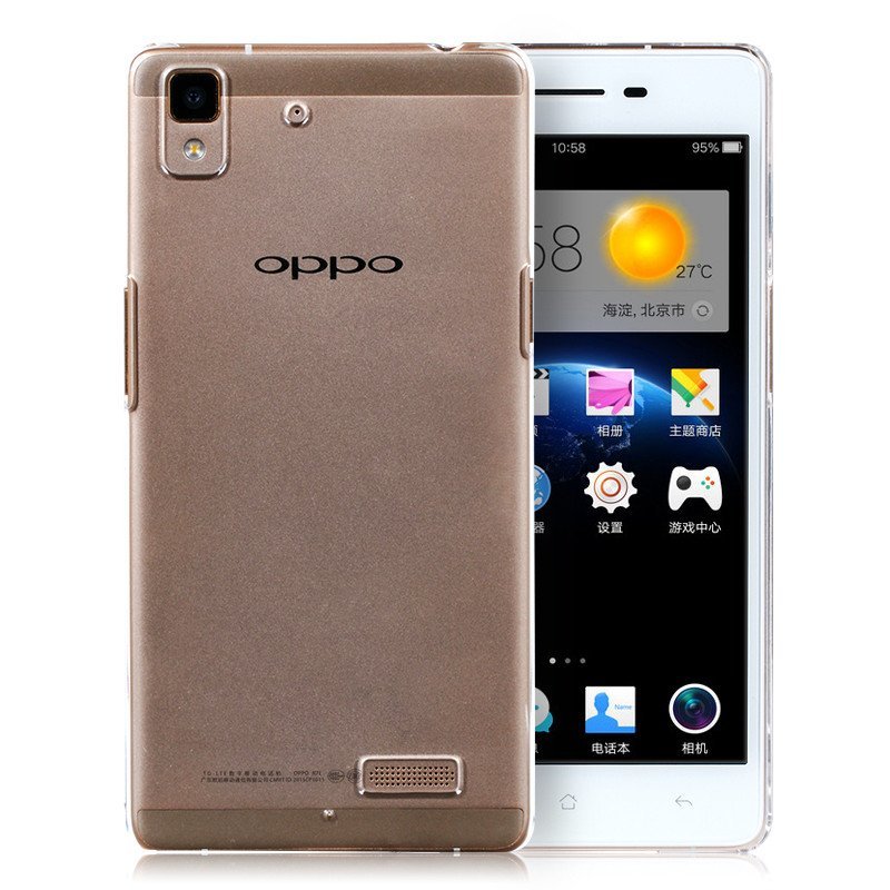 逸美达 oppo r7plus手机壳oppor7s手机套R7手机保护套后盖防摔 R7【轻薄硬壳/晶莹版/透明】【送钢化玻璃膜】