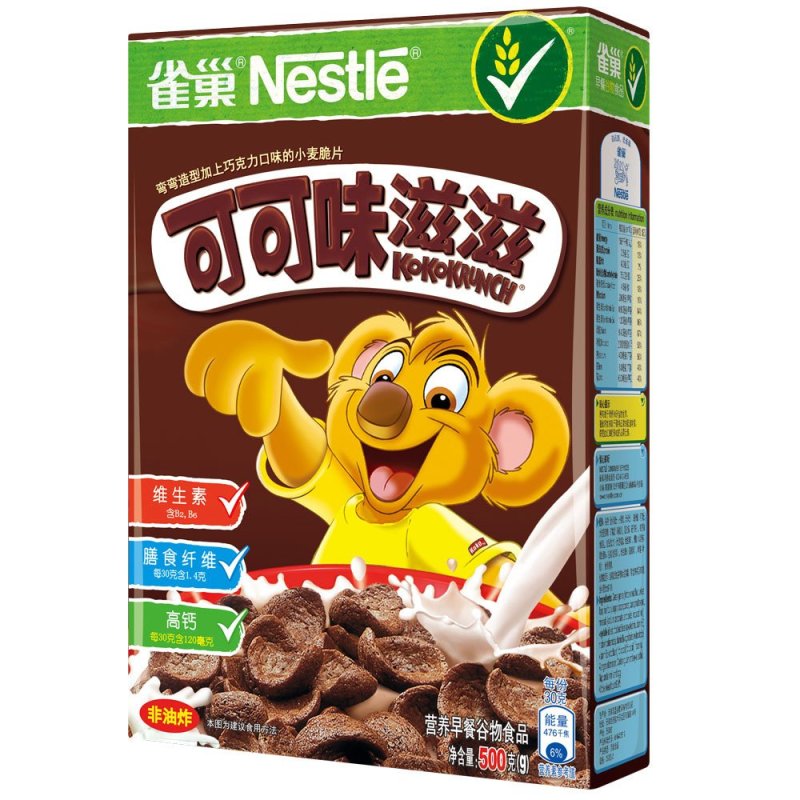 雀巢 谷物早餐 可可味滋滋500g/盒