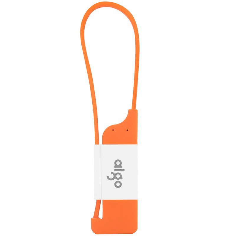 爱国者（aigo）手机移动电源数据线L001橙色 microUSB接口