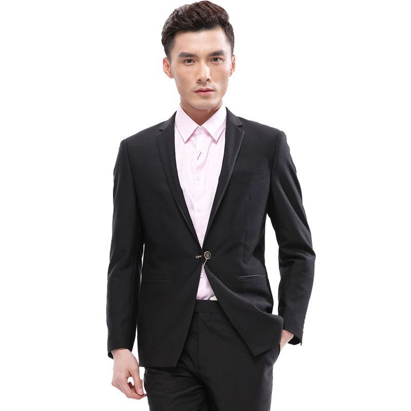 cardanro/卡丹路品牌男装西服套装时尚简约 黑色 52 5158500
