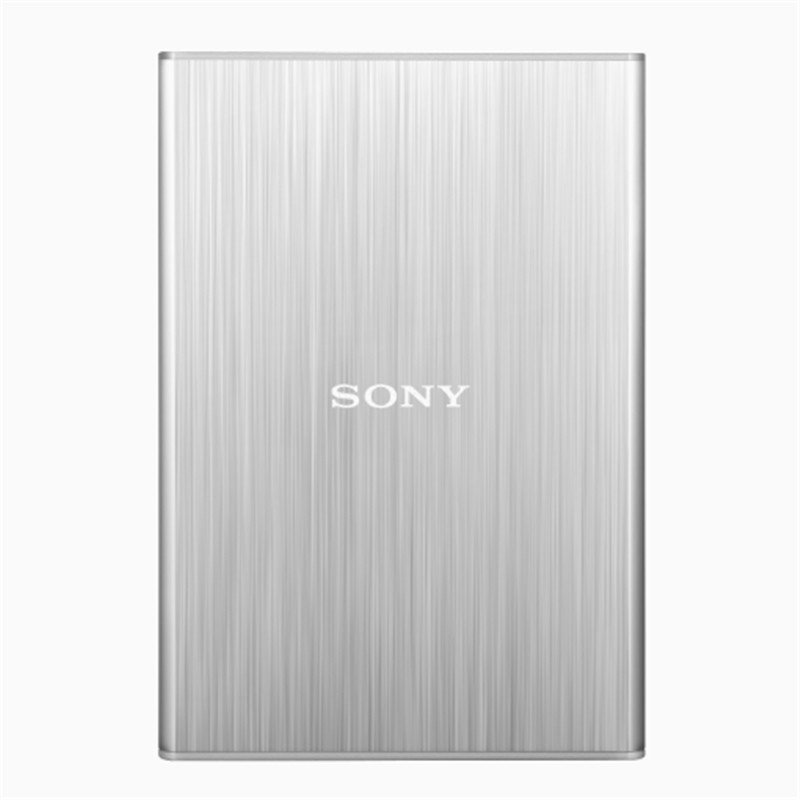 Sony/索尼移动硬盘1T 高速USB3.0 HD-SL1银色 金属超薄加密1tb