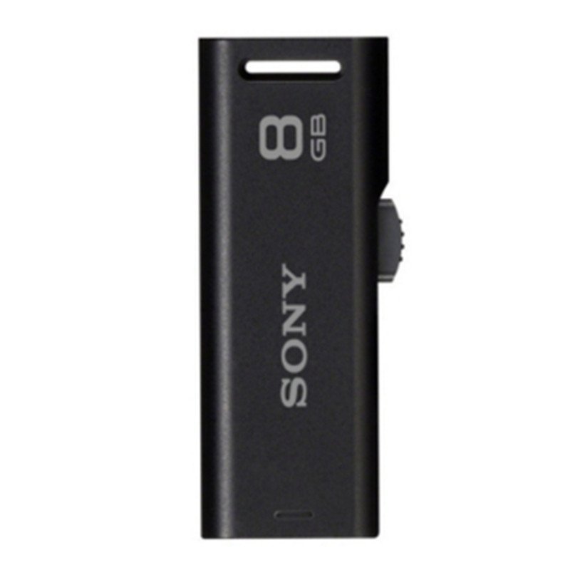 索尼(SONY)USB闪存盘USM8GR/BT黑色 伸缩式USB2.0高速接口精锐系列U盘8G