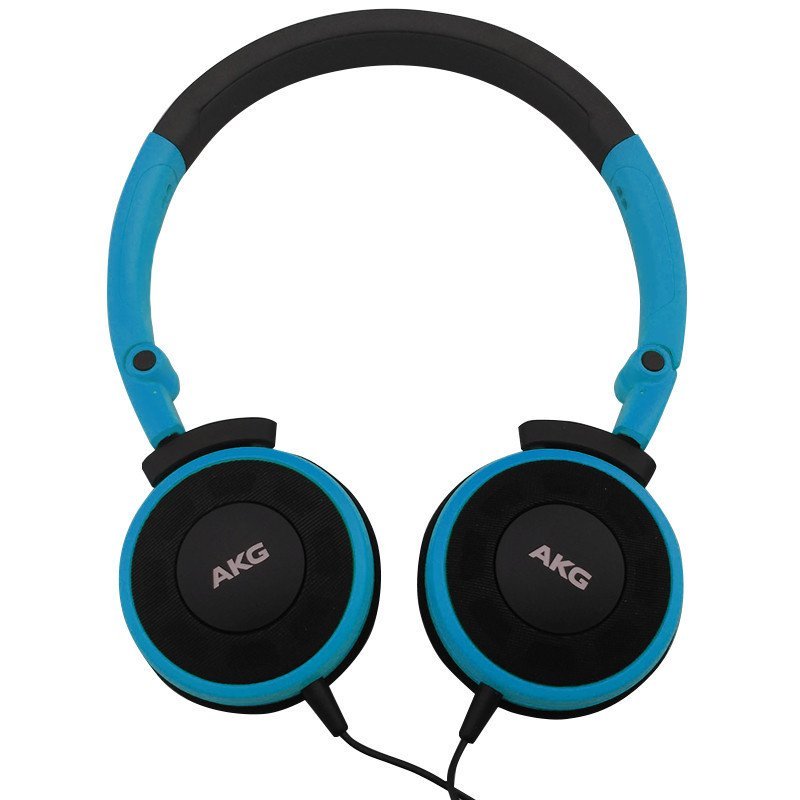 AKG Y30便携出街耳机 头戴式立体声手机通话耳机蓝色