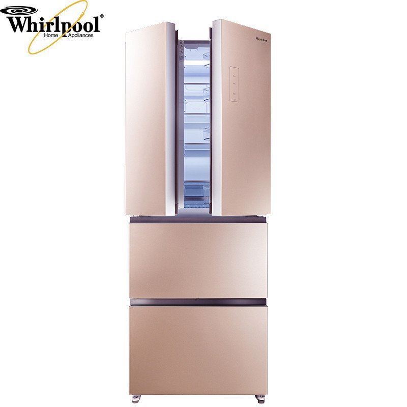 惠而浦（Whirlpool）398升风冷多门冰箱BCD-398WMZW（玫瑰金）
