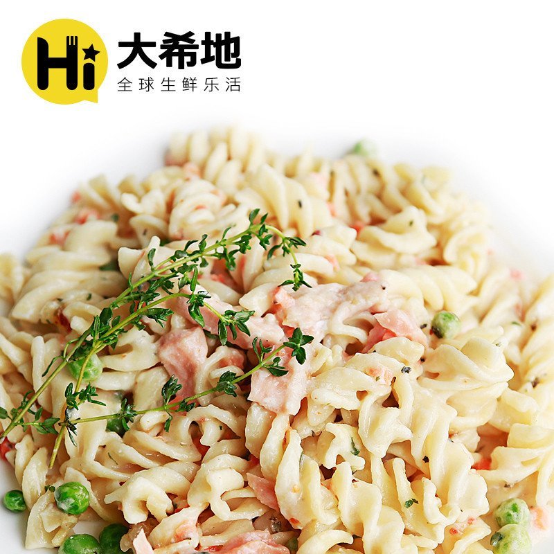 【苏宁自营】大希地 三文鱼意面 275g*4意面意粉螺丝面