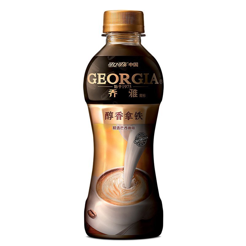 可口可乐 乔雅咖啡 醇香拿铁 268ml*15 箱装