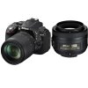 尼康(Nikon) D5300（18-140+55-300mm）数码单反相机 双镜头套装 约2416万像素