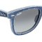 雷朋(Ray.Ban)徒步旅行者牛仔布赵薇同款男女款太阳镜RB2140F 1163/71 1163/71蓝色镜架渐变镜片52mm