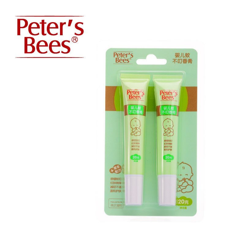 驱蚊peter’s bees彼特的蜜蜂 婴儿蚊不叮护肤香膏20g*2 （2支装）