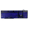 吉选(gesobyte) KB860悬浮有线键盘三色炫光版机械手感游戏商务办黑色