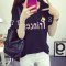 卜华2016T恤女夏卡通印花短袖体恤宽松显瘦半袖上衣服韩版学生 2XL 白色