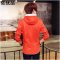 佐优品春装新品夹克男 时尚开衫系带连帽单排扣休闲纯棉男外套2T6 XL 藏蓝色