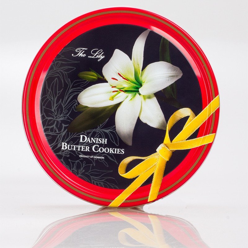 丹麦原装进口 Kelsen集团 北欧开森金点（Royal Dansk ）红罐花卉系列黄油曲奇饼干 休闲零食 454克/盒