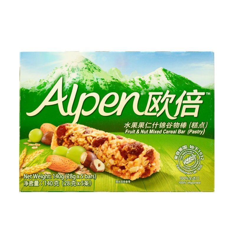 欧倍水果果仁什锦谷物棒(糕点)140g
