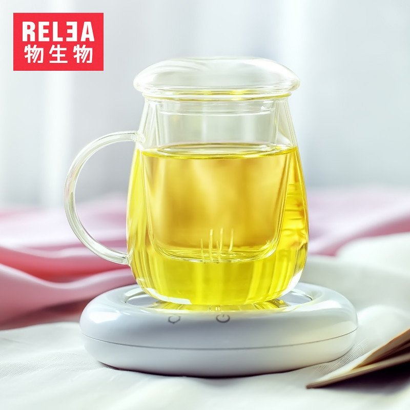 RELEA 物生物 大蘑菇杯+甜甜圈恒温宝套装 家居器皿 水杯