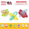 美国nuby/努比 新款婴儿宝宝儿童专用磨牙棒咀嚼训练固齿器牙胶 粉绿