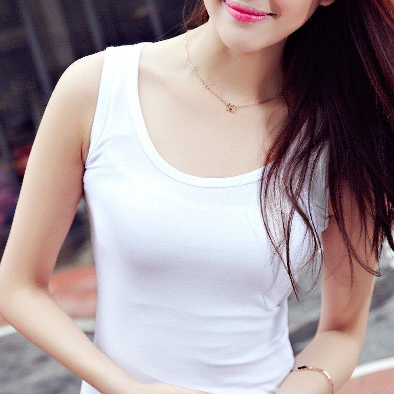 aosuoka 905#实拍纯色吊带背心女春夏打底衫修身女士性感小背心百搭圆