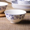 韵唐家用米饭碗汤碗面碗吃饭碗小碗釉中彩陶瓷餐具心愿5英寸饭碗4只装