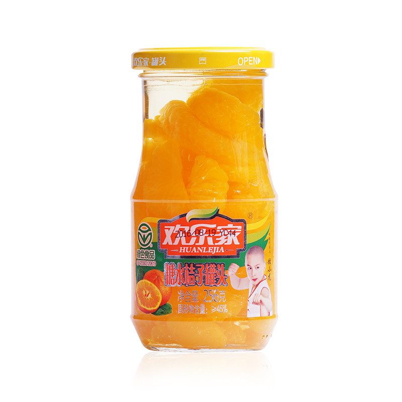 欢乐家 桔子罐头 256g*12