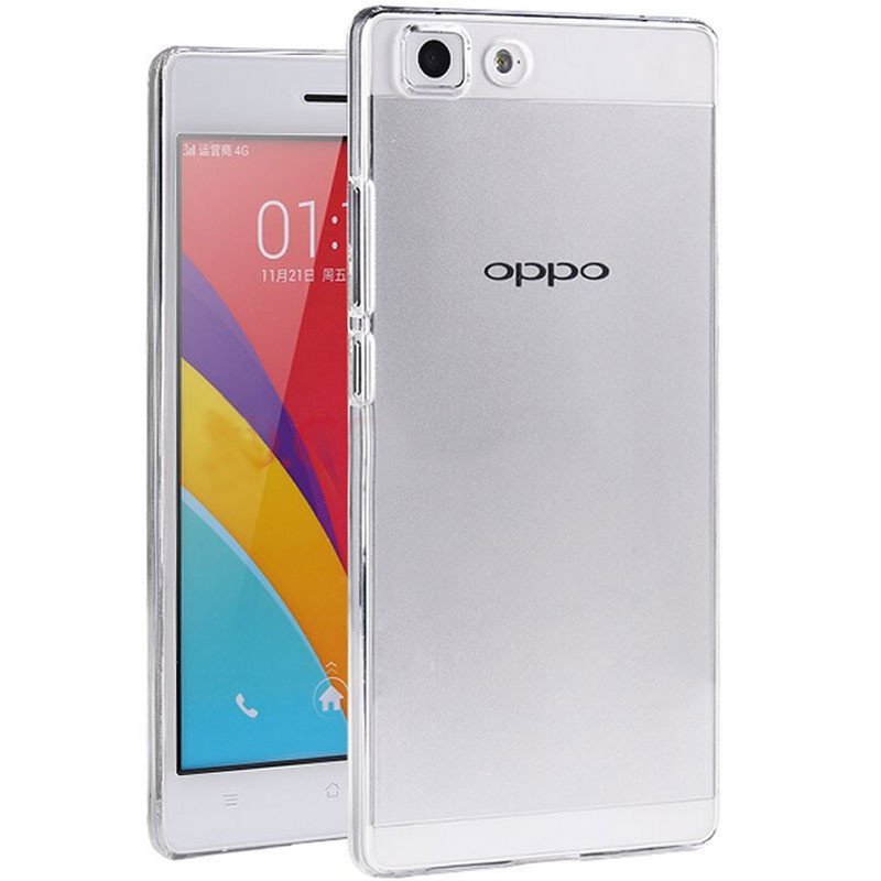 逸美达 OPPOR5手机壳OPPO R5保护套潮R8107硅胶软硬外壳超薄男女防摔 【轻薄硬壳/精致版/透明】