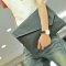 薇思黛 2016新款 男士信封包韩版商务男包手拿包男文件包复古疯马公文包 黑色