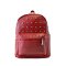 薇思黛 2016新款 韩版休闲书包时尚旅游背包铆钉双肩包 红色