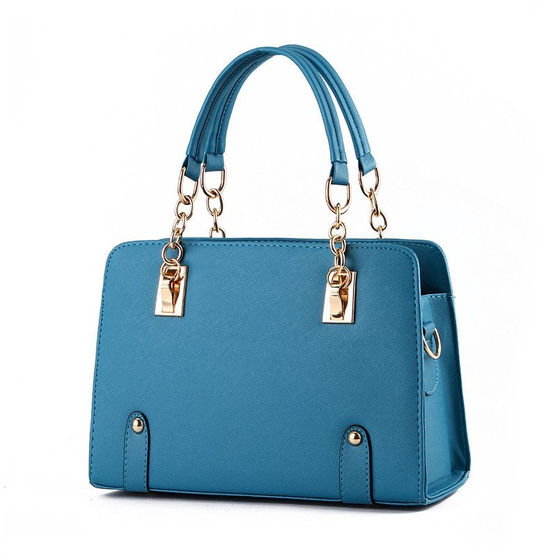 薇思黛2016新款单肩包 女时尚复古手提包女士包包女包 军绿色