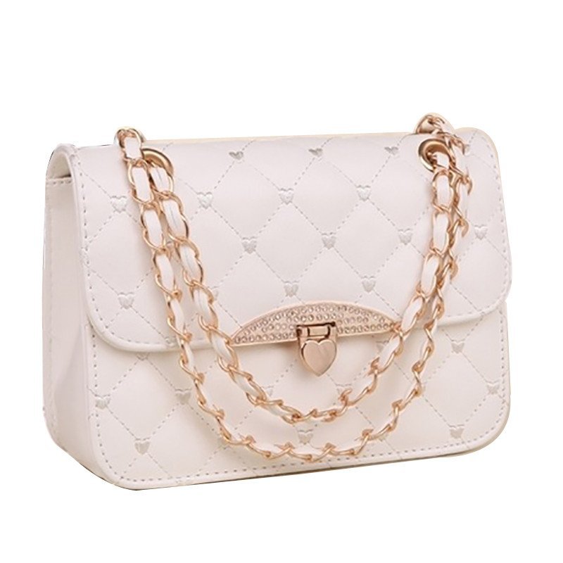 薇思黛2016新款休闲包手提女包包 时尚女士单肩包女斜挎包 白色