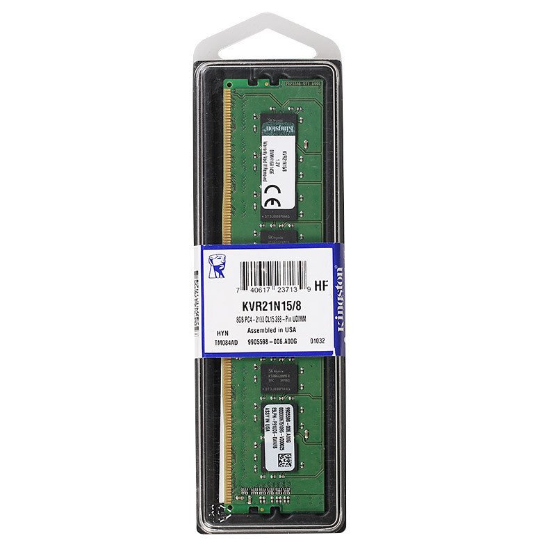 金士顿(Kingston) KVR DDR4 2133 8G台式组装机电脑内存条