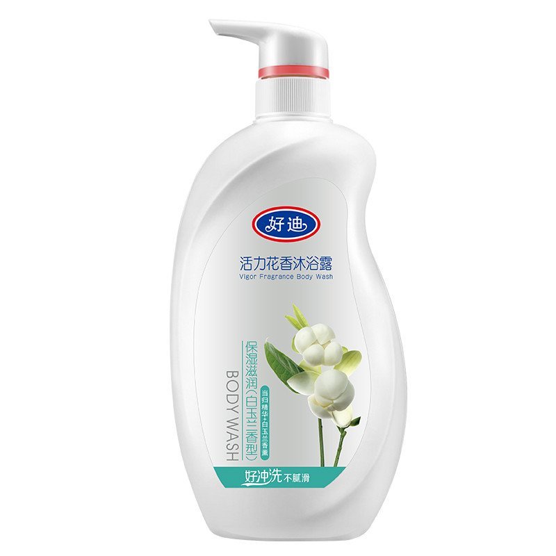 好迪活力花香沐浴露保湿滋润（白玉兰香型）750ml