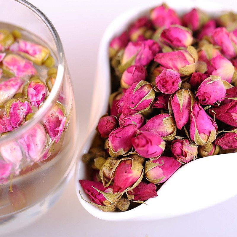 惠滋堂 玫瑰花茶 法兰西红玫瑰花草茶 40g/罐