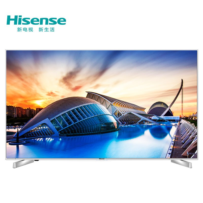 海信（Hisense）LED55EC660US 55英寸 炫彩4K智能 液晶电视14核配置 VIDAA3 (亮银白)