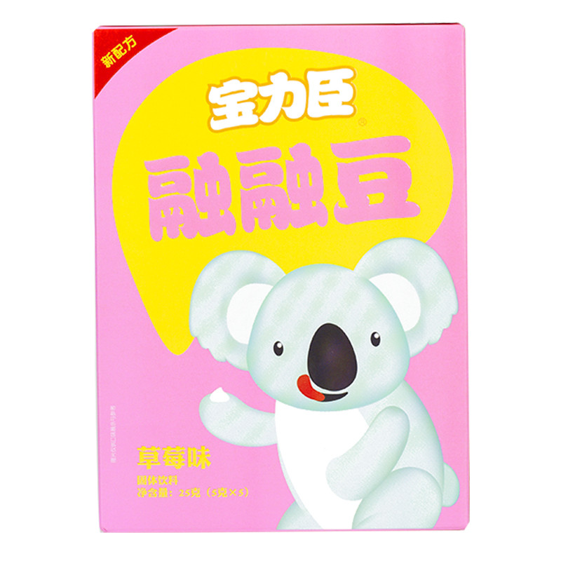 宝力臣融融豆草莓味25g