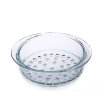 康宁(VISIONS)汤锅蒸格组合VS32+VSM24晶彩透明蒸锅玻璃3.25L汤锅+24CM蒸格2件锅具套装