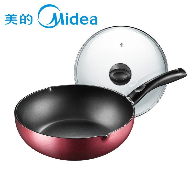美的（Midea）不粘锅炒锅 厚底无油烟煎炒锅具 电磁炉通用炊具CL28J1